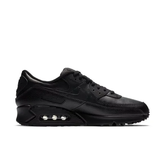 Nike Air Max 90. Leather Triple Black. SIZE 10.5 - CZ5594-001